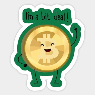 Bit Deal! (Green version) Sticker